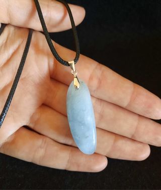 Colgante de Aguamarina y Plata de Ley.