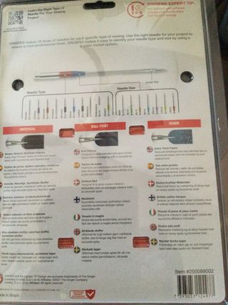 Aguja de coser singer No envio