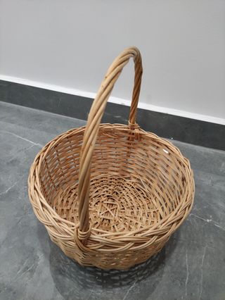 Cesta Mimbre con Asa 