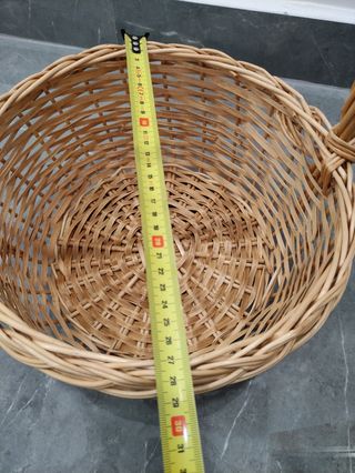 Cesta Mimbre con Asa 