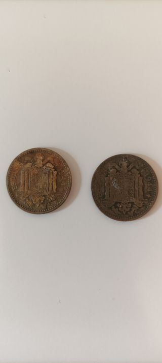 1 peseta de 1944 pack de dos monedas