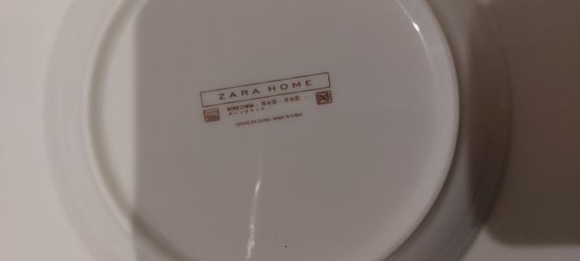 6 platos hondos ZARA HOME labrados