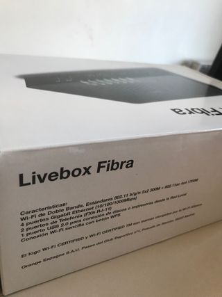 Router wifi Livebox fibra