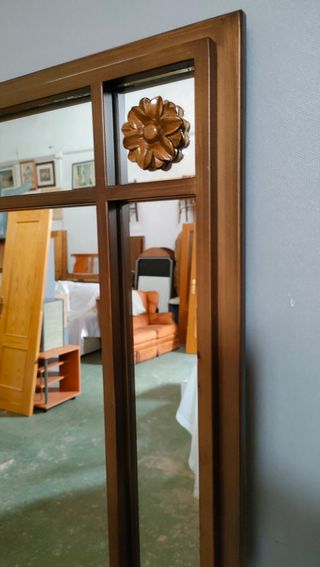 MUEBLE DE ENTRADA DE FORJA Y ESPEJO 