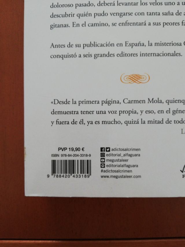 La novia gitana. Carmen Mola.