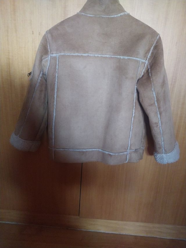 Chaquetón de ante y borrego, Talla 6-7
