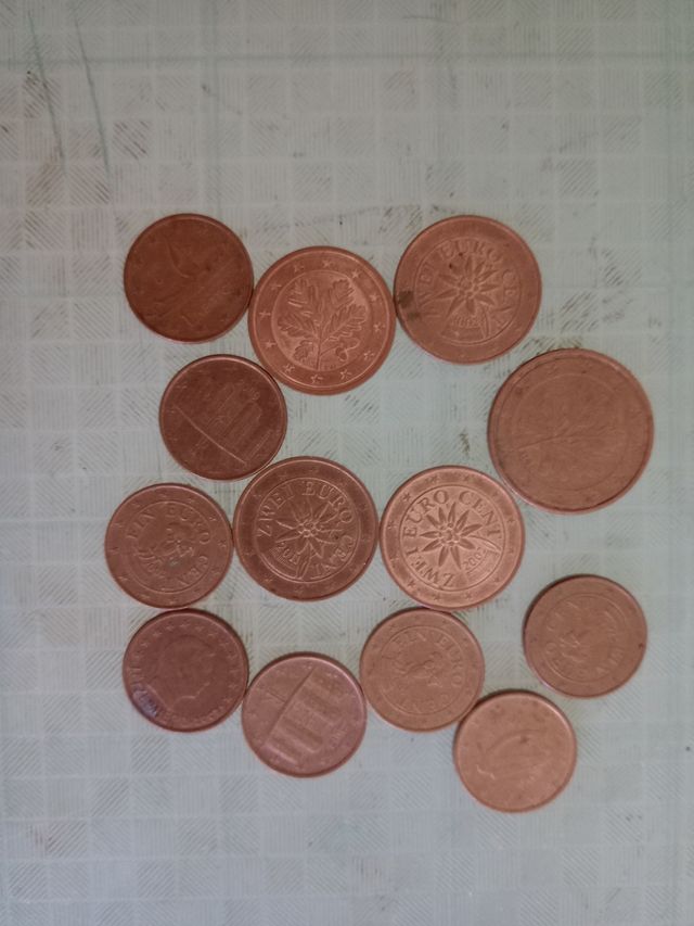 colección de monedas de euros