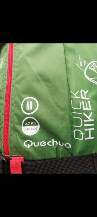 Tienda de campaña de travesía 2 personas.