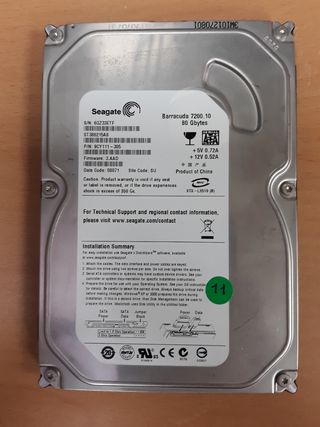 Disco duro Seagate barracuda 80Gb