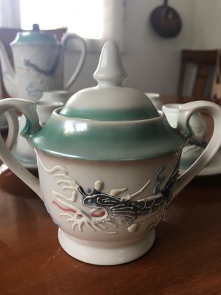 Juego café porcelana antiguo