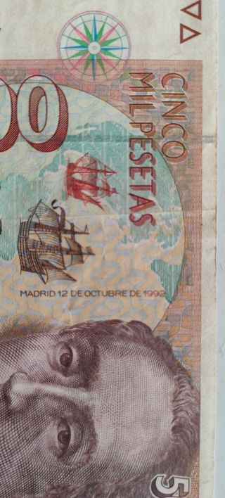 billetes nuevos sin desgaste de 5000 pesetas