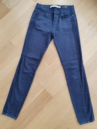 Pantalón Skinny Azul marino Talla 36 Zara 