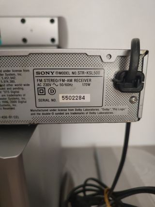 Home Cinema Sound Room Sony Modelo STR-KSL500