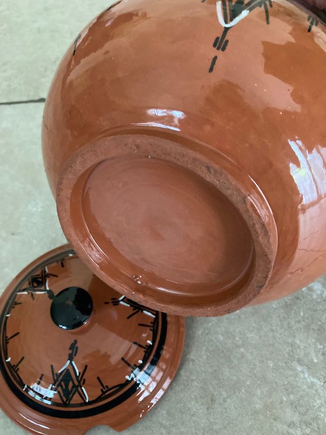 Pentola in terracotta smaltata