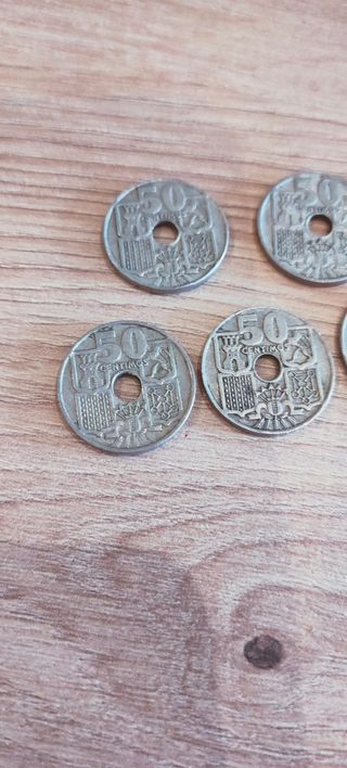 Moneda 50 céntimos de Peseta