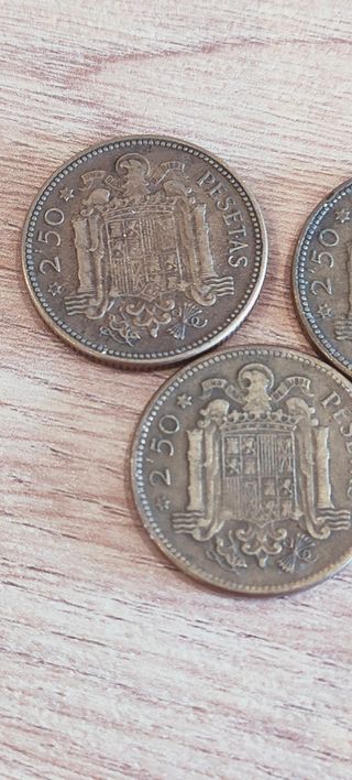 Moneda de 2.5 pesetas de 1953