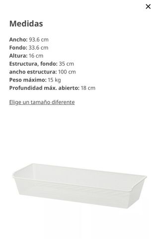 Cesta rejilla Pax IKEA