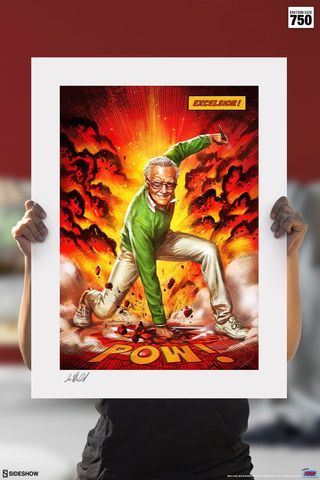 Litografia Stan Lee Excelsior! 46 x 61 cm. Marvel