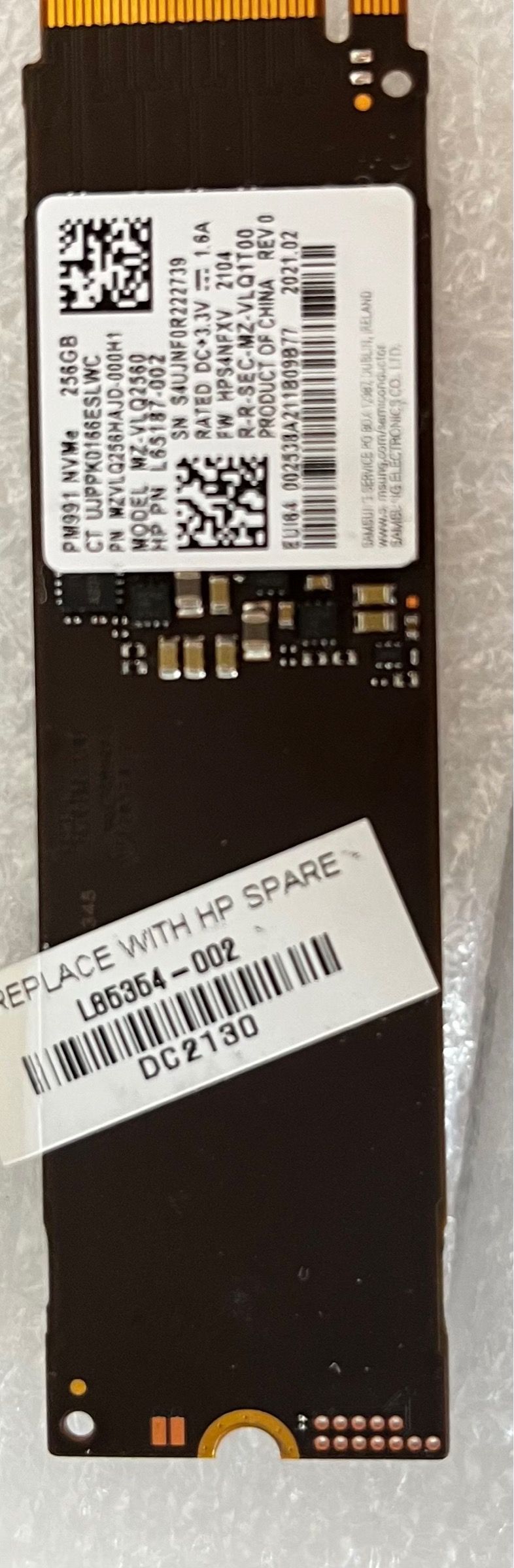 Pm991 256gb m.2 2280 NVMe