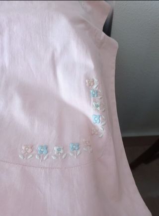 Sabana Rosa de 105 bordada. Rebajadade 24a 20€