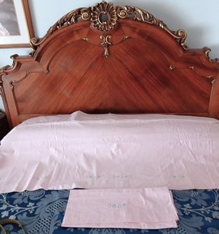 Sabana Rosa de 105 bordada. Rebajadade 24a 20€