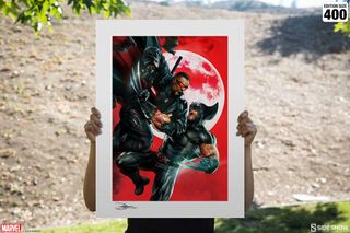 Litografia Wolverine vs Blade 46 x 61 cm. Marvel