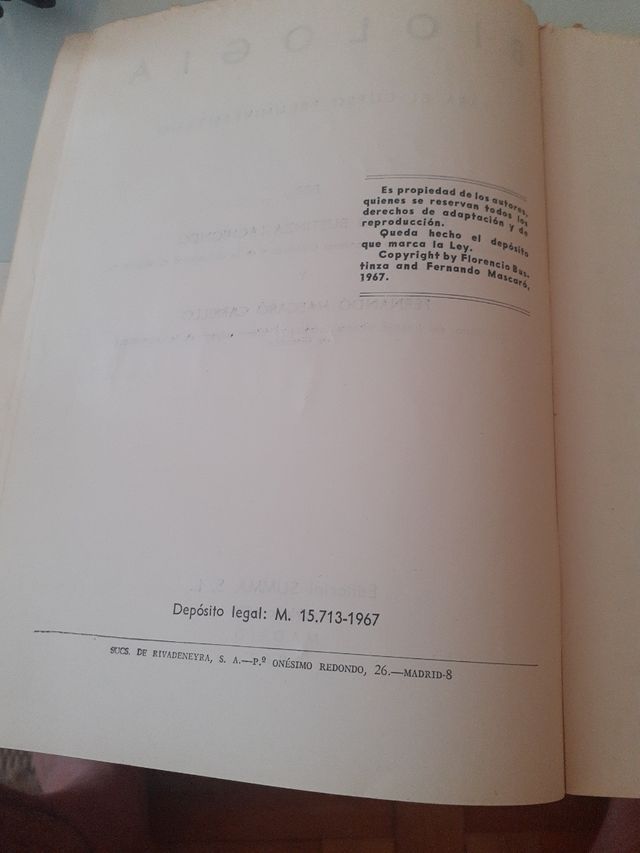 Biología. Dr. F. Bautista y Dr. F. Mascaro.