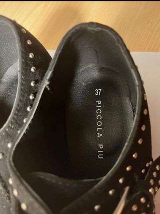 Botines negros niña piccola Piu 