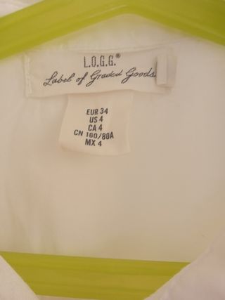 Camisa blanca talla 34 de HM