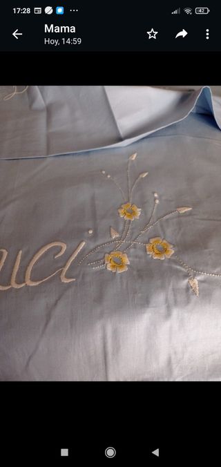 Juego de Cama de 105 Bordado