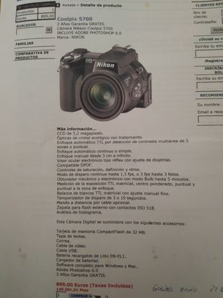 Nikon coolpix 5700