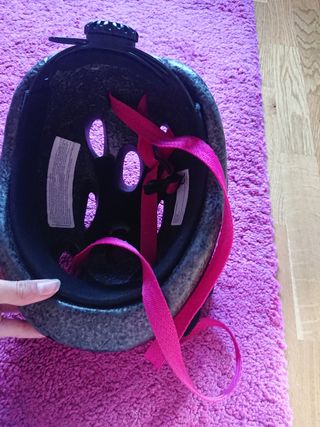 casco rosa para niñ@