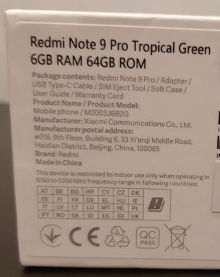 Xiaomi Redmi Note 9 Pro 64gb