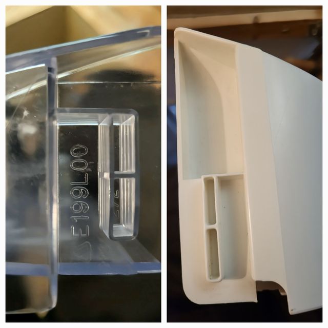 Baldas, botellero, cajones frigorífico Edesa