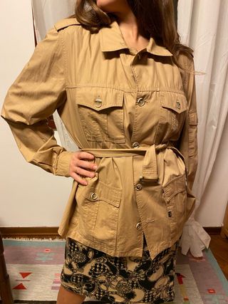 Trench unisex vintage Ivy&Oxford beige