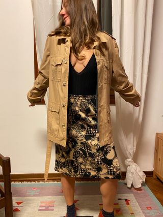 Trench unisex vintage Ivy&Oxford beige