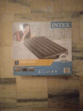 materasso gonfiabile singolo mai gonfiato e pompa