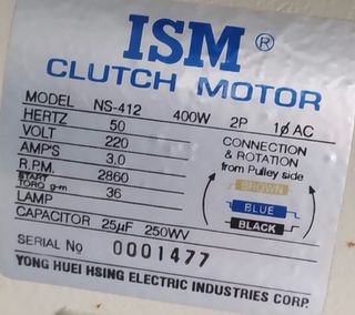 Motor de máquina de coser industrial