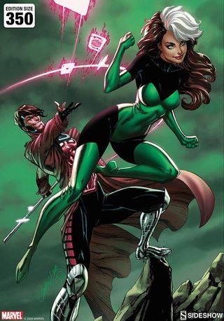 Litografia Uncanny X-Men: Rogue & Gambit 46 x 61cm