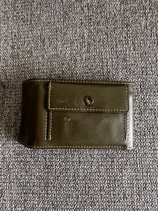 Tarjetero monedero de piel