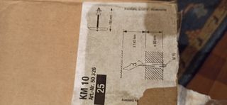 FISCHER Taco vuelco KM 10 pladur. Lavabo, brazo TV