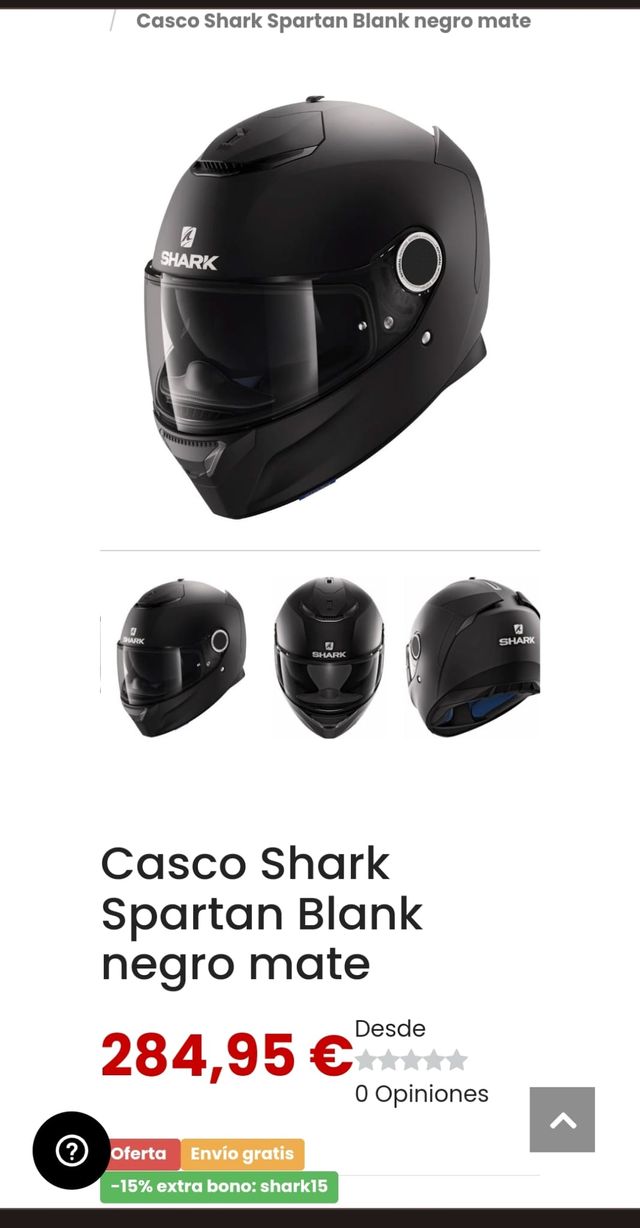 Casco Shark Spartan Blank