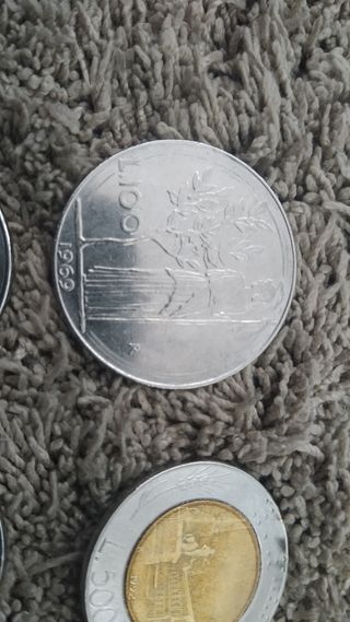 Lote de monedas italianas Liras
