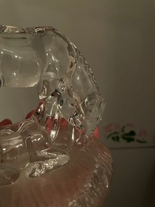 Statua cavalli cristallo