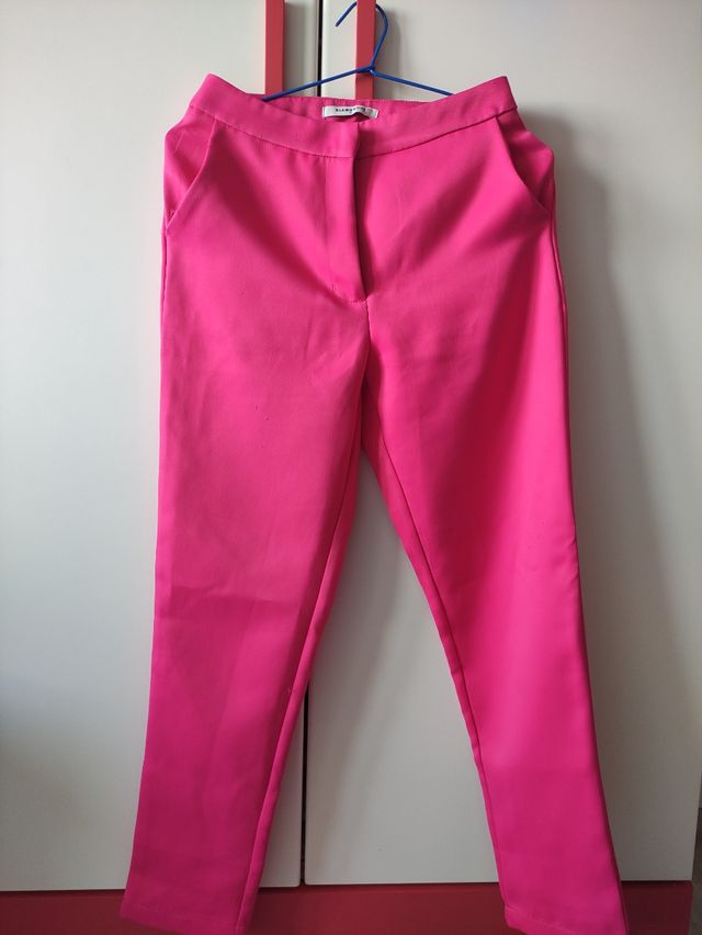 pantalón mujer color fucsia