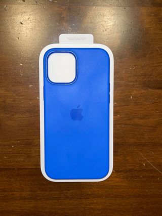 Funda Silicona Apple MagSafe iPhone 12 ProMax azul