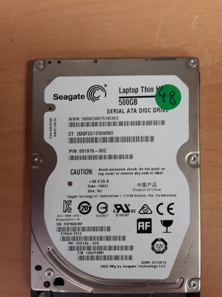 Disco duro Seagate 500gb 2,5"