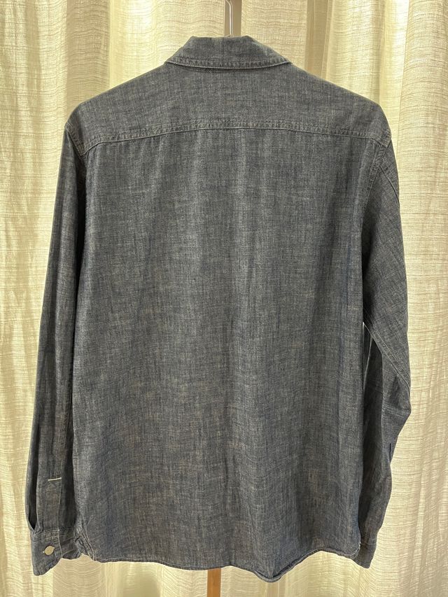 Camisa azul denim Uniqlo Slim Fit T.M