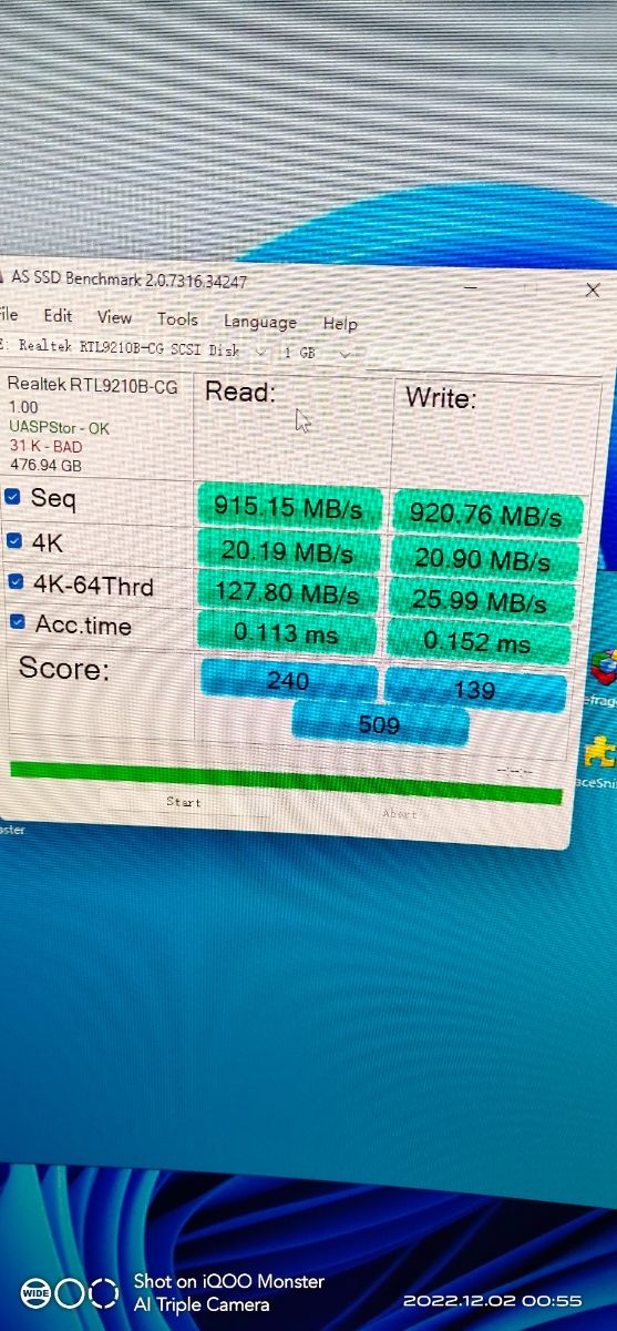 carcasa m.2 + 512gb pcie 3.0 afbeelding 6