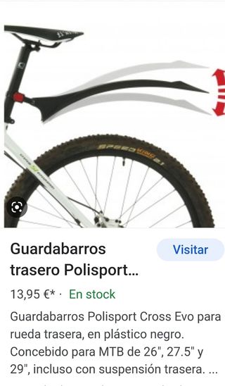 Guardabarro trasero Evo